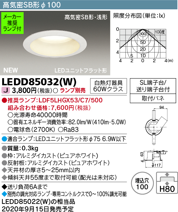 LEDD85032-W-lampset