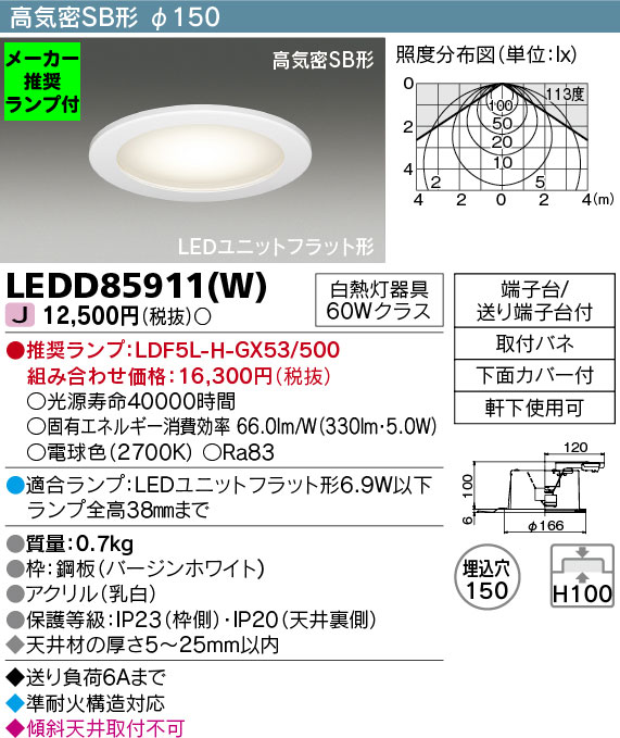 LEDD85911-W-lampset