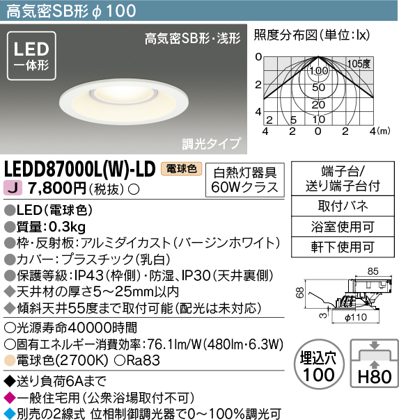LEDD87000L-W-LD