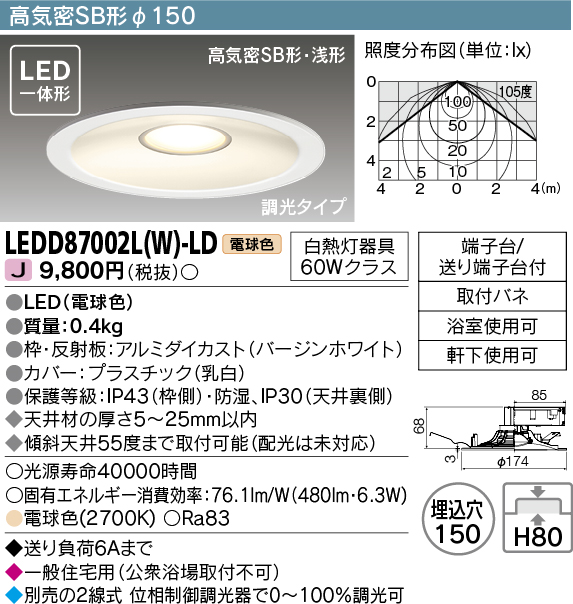 LEDD87002L-W-LD