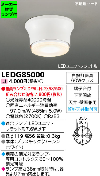 LEDG85000-lampset
