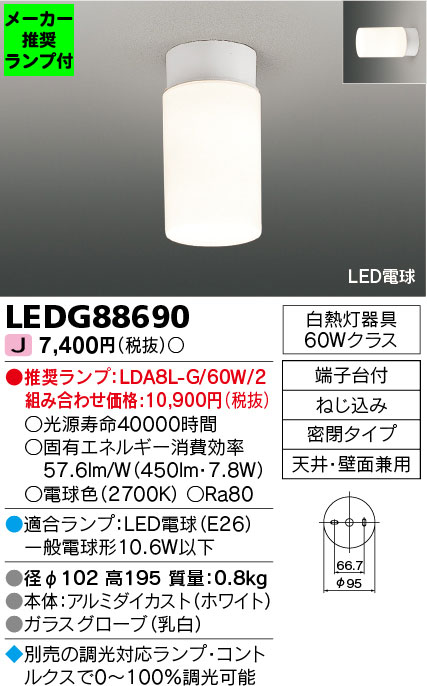 LEDG88690-lampset