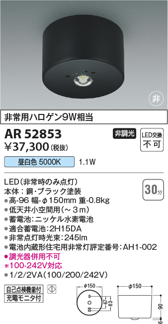 超人気新品 コイズミ照明器具 LED 非常灯直付器具