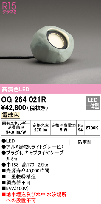 オーデリック LED投光器 防雨型 壁面・天井面・床面取付兼用 水銀灯400W相当 電球色 ブラック XG454038 - 4