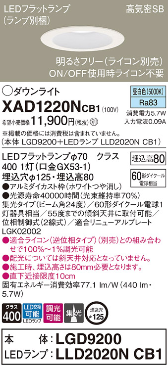 XAD1220NCB1
