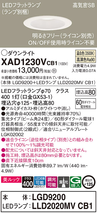 XAD1230VCB1