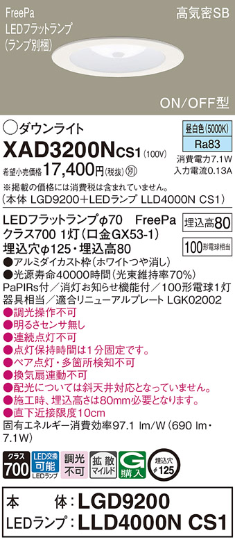 XAD3200NCS1