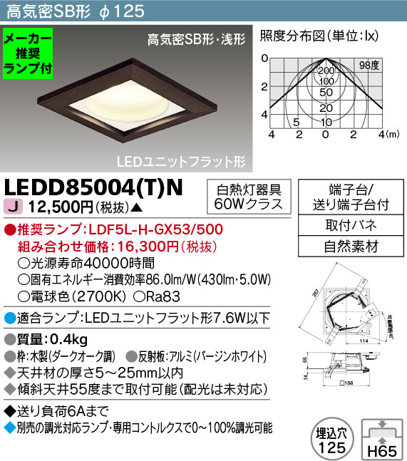 LEDD85004-T-N-lampset