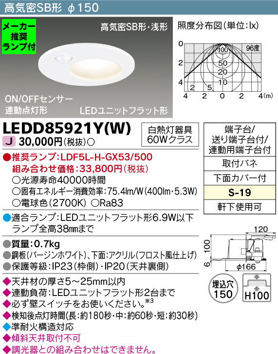 LEDD85921Y-W-lampset