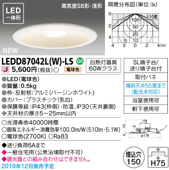 LEDD87042L-W-LS
