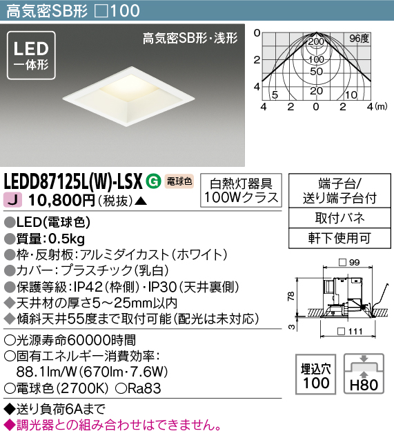 LEDD87125L-W-LSX