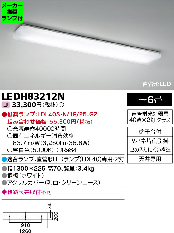 LEDH83212N-lampset