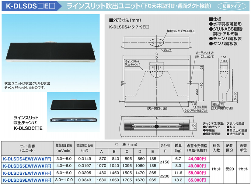 オーケー器材(DAIKIN ダイキン) K-TRSD56BH5 直線ダクト エアコン