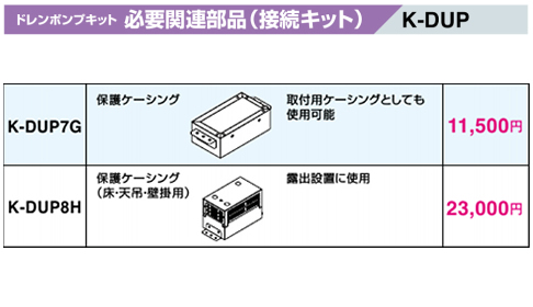 K-DUP7Gドレンポンプキット用オプション 保護ケーシングオーケー器材(ダイキン) エアコン部材