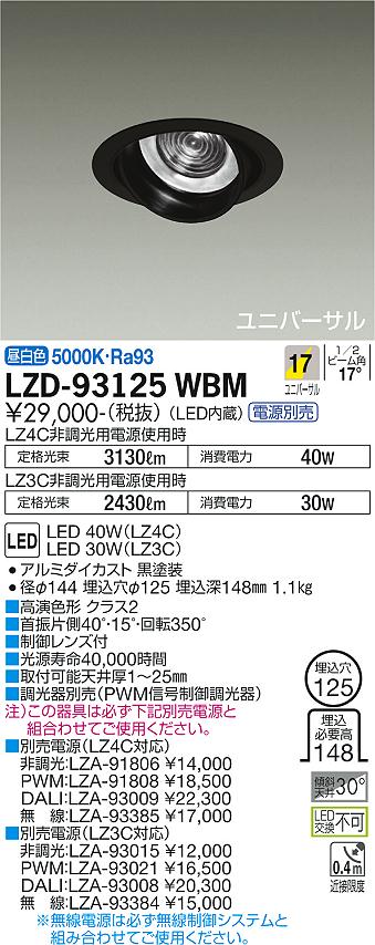 DAIKO 大光電機(SS) LEDダウンライト用PWM信号制御調光電源 LZA-90825E