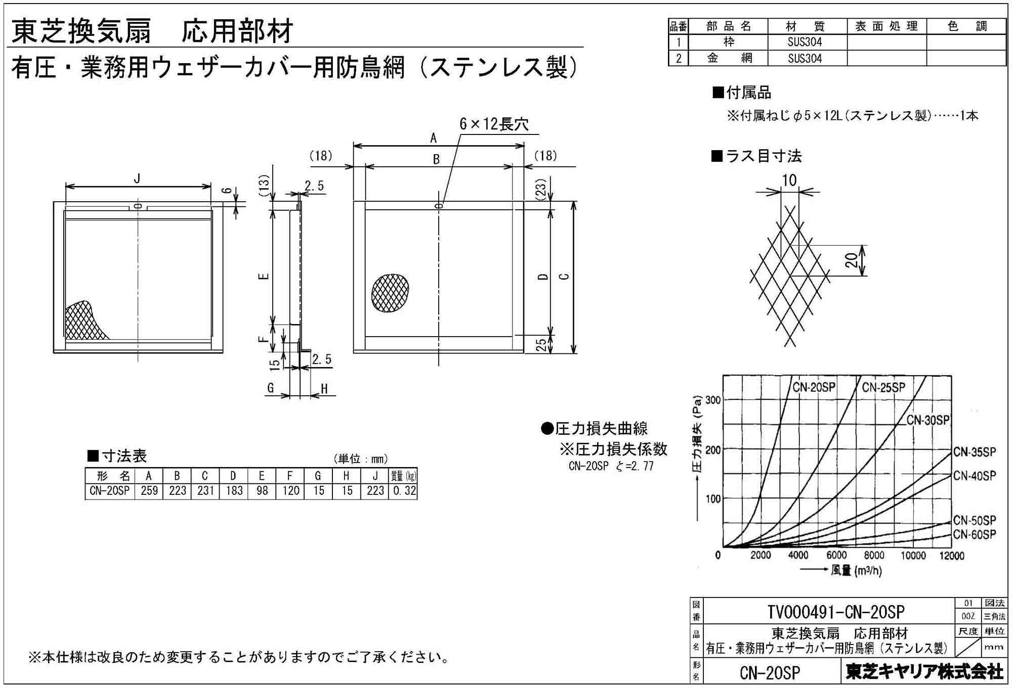 東芝 TOSHIBA 産業用換気扇用別売部品 ウェザーカバー C-30SPU