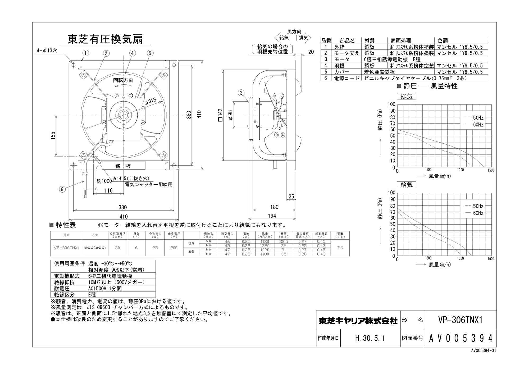 VP-424TNX1 東芝 TOSHIBA 産業用換気扇 有圧換気扇 低騒音タイプ(給気運転可能) 送料無料[] その他住宅設備家電