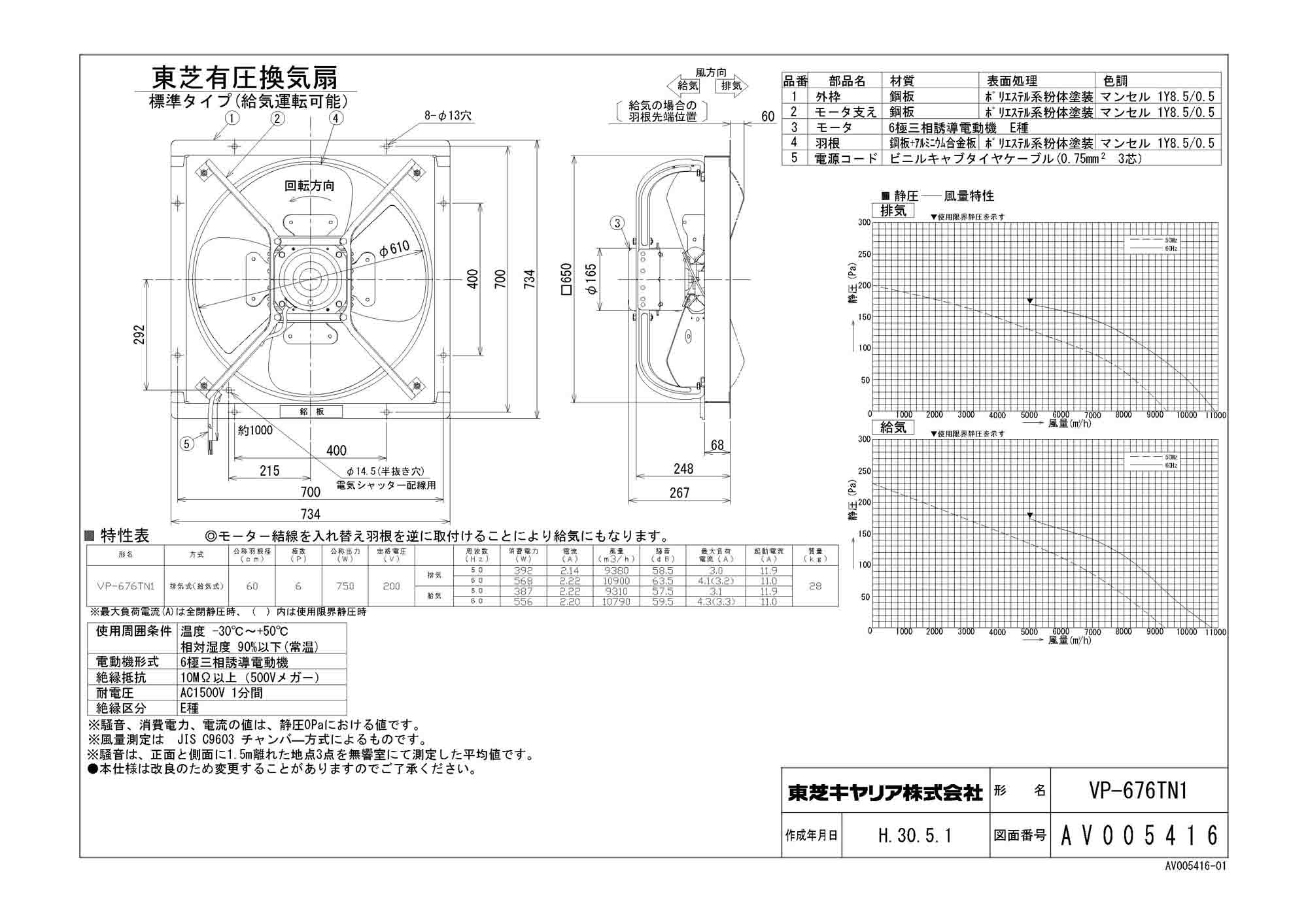 66%OFF!】 住設ショッピング東芝 TOSHIBA 産業用換気扇有圧換気扇ステンレス標準形 給気運転可能 VP-546TAS 
