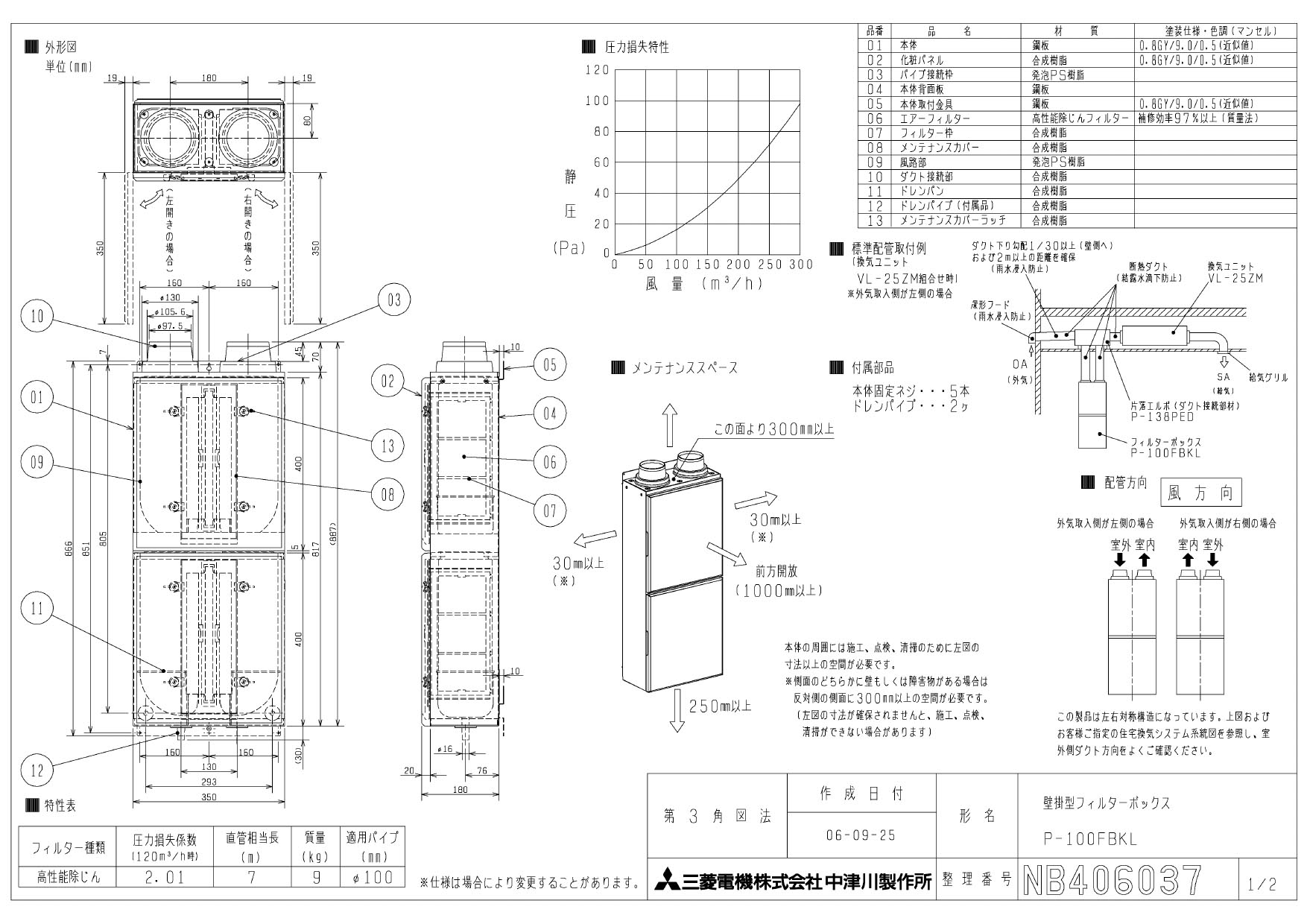 三菱 三菱電機 P-05D 住宅用ロスナイ(含む部材) システム部材 換気扇 MITSUBISHI 空調設備