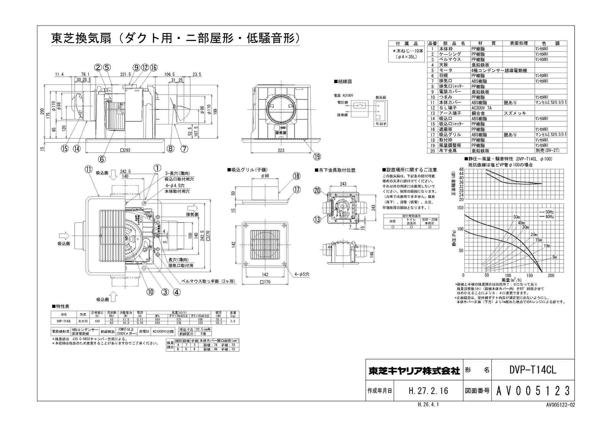 レッド系 TOSHIBA 東芝 ダクト換気扇低騒音１４ＣＭ ＤＶＦ−Ｔ１４Ｍ