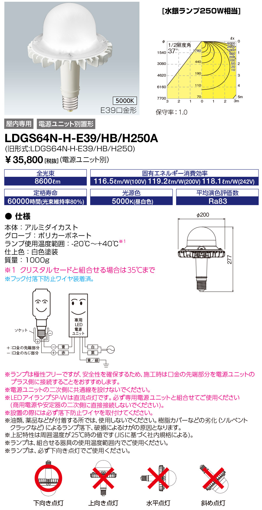 LDGS64N-H-E39-HB-H250A