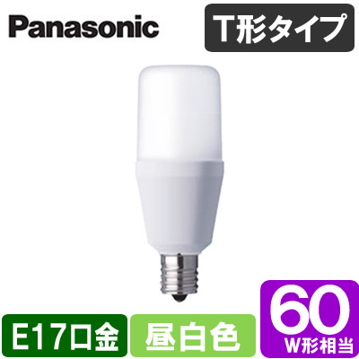 LDT6N-G-E17/S/T6LED電球 T形タイプ 6.2WE17口金 電球60形・昼白色相当パナソニック Panasonic 電球 ランプ
